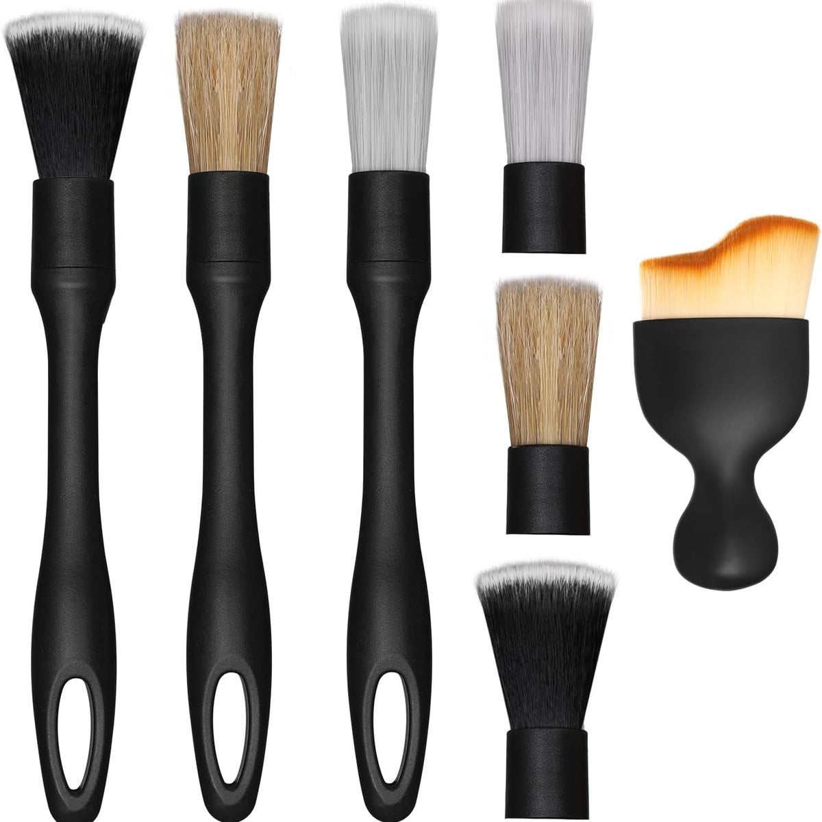 7 Pcs Car Brush Set, Car Interior Clean Brush Tools Street Styler