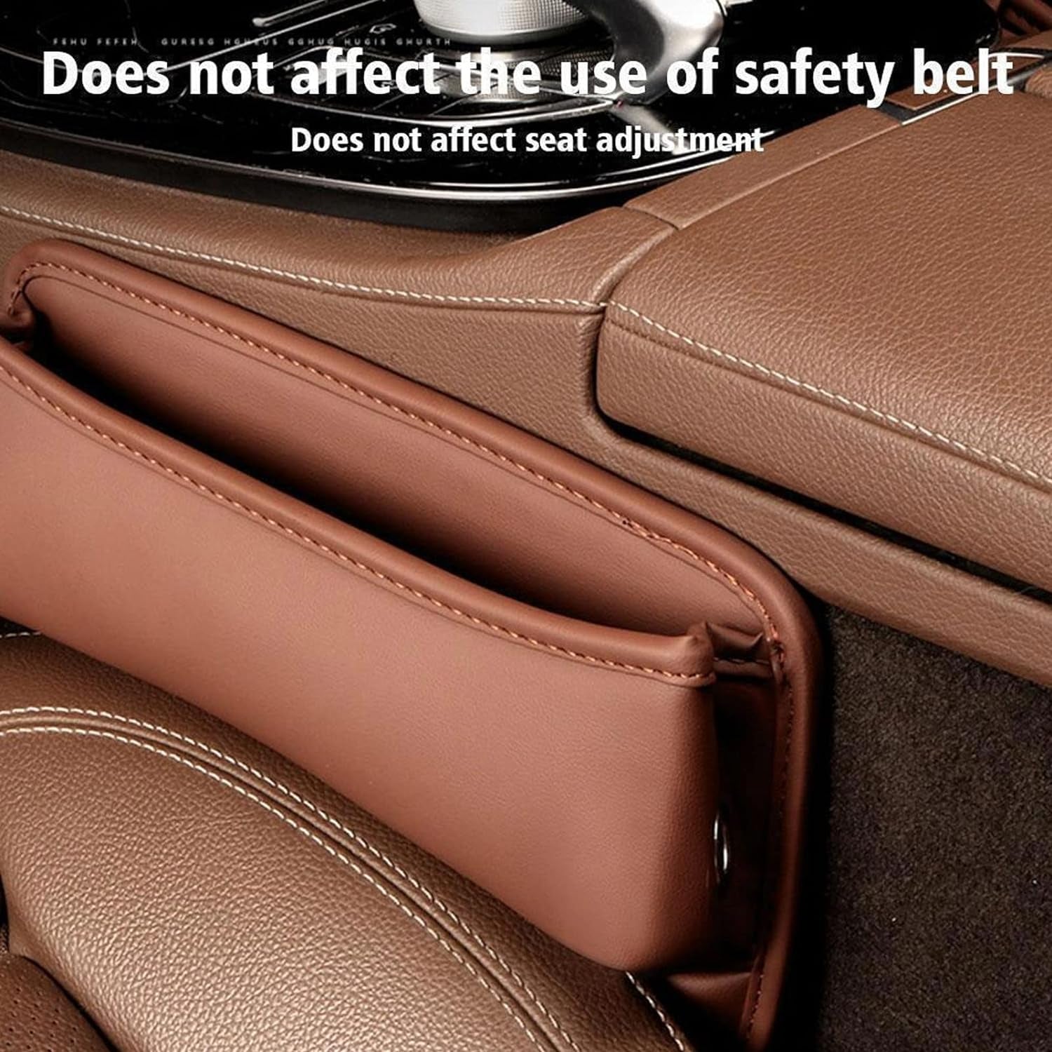 Leather Car Seat Storage Box