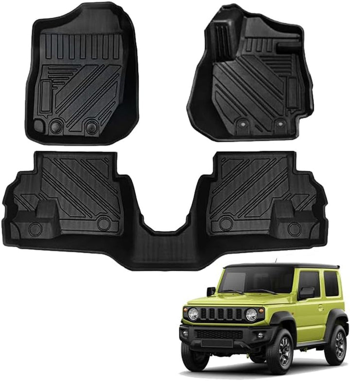 All Weather Floor Mat Carpet Liner Complete Set Compatible with Suzuki Jimny