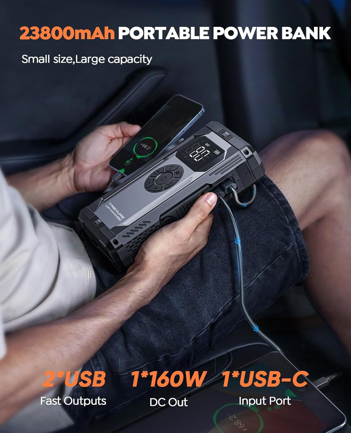 Jump Starter with Air Compressor