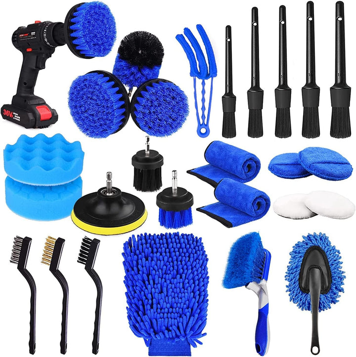 26Pcs Car Detailing Brush Set