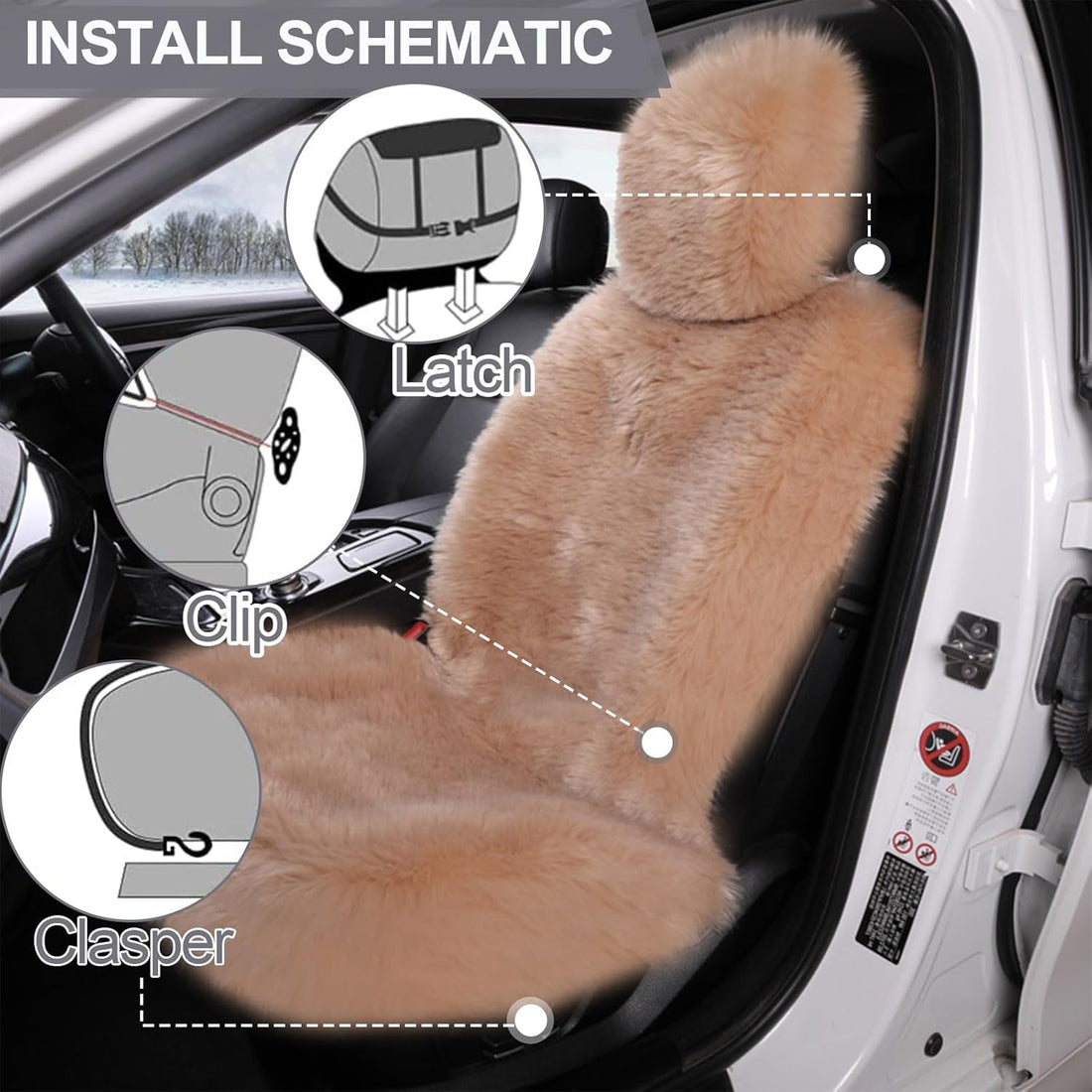 Universal Sheepskin Car Seat Covers