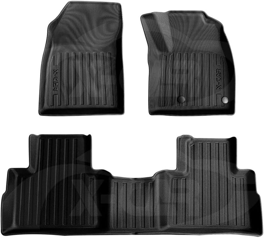 3D All-Weather TPE Floor Mats for Mitsubishi Outlander 2021-2024 Heavy Duty Customized Car Floor Liners Full Set Carpet