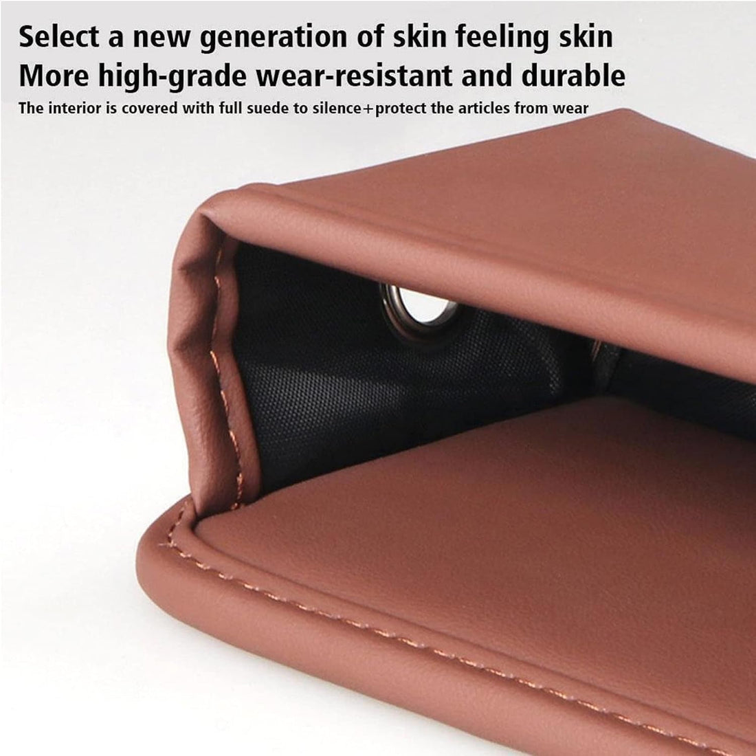 Leather Car Seat Storage Box