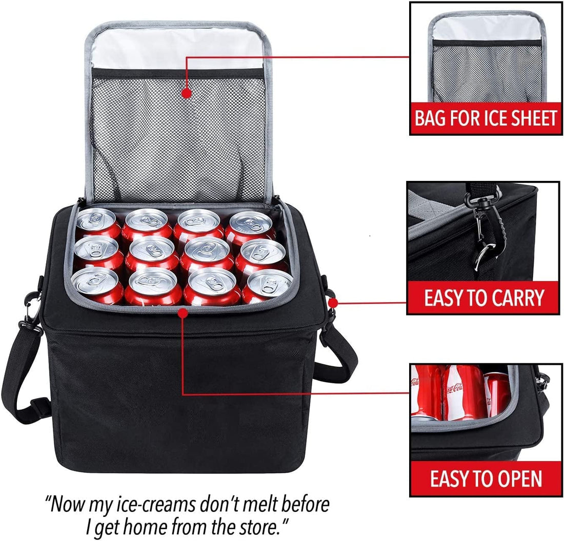 Versatile Car Trunk Organiser with Insulated Cooler Bag