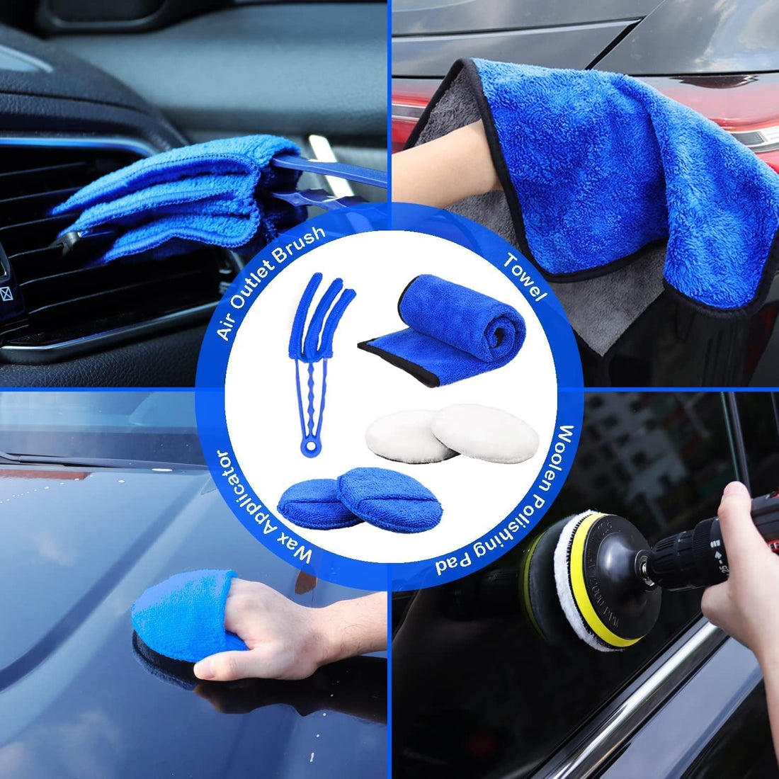 26Pcs Car Detailing Brush Set