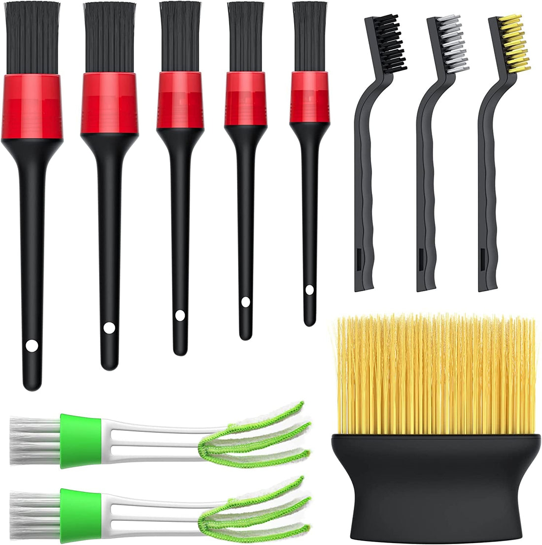 11 Pieces Car Brush Set Car Interior Cleaning