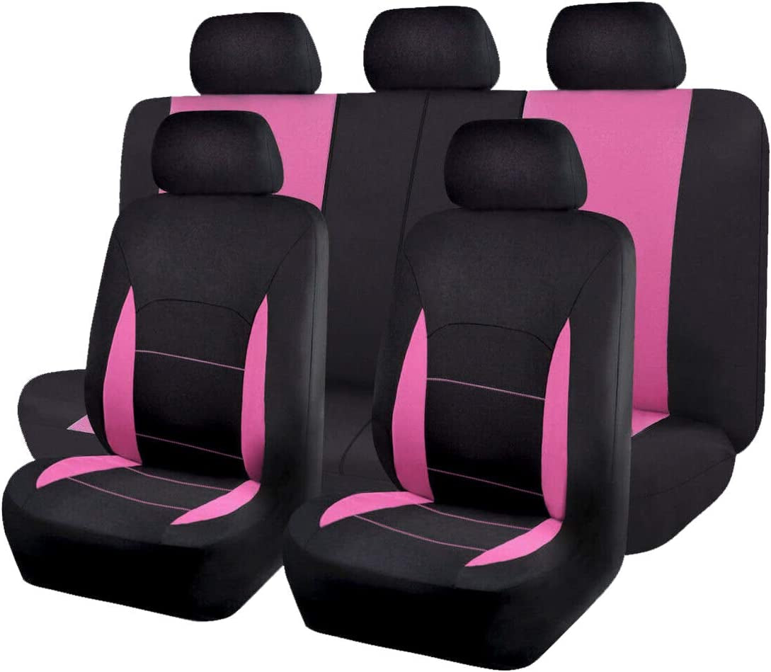 Car Seat Covers Front Seats Rear Bench Polyester Car Seat Protectors Easy Installations Rear Bench Split Classic Man Lady Truck