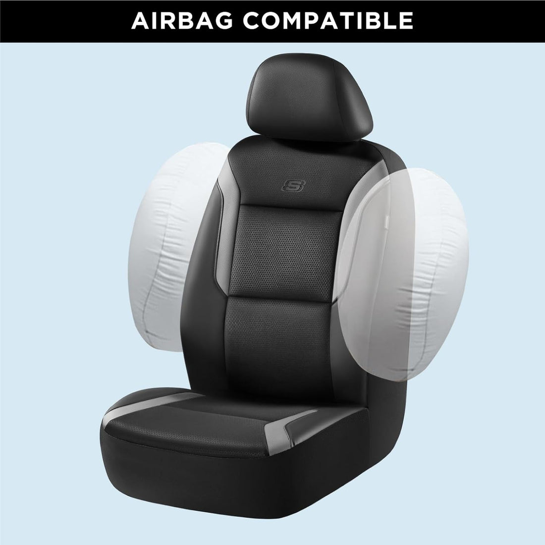 Memory Foam™ Car Seat Covers, Air Cool Mesh Thick Seat Covers,