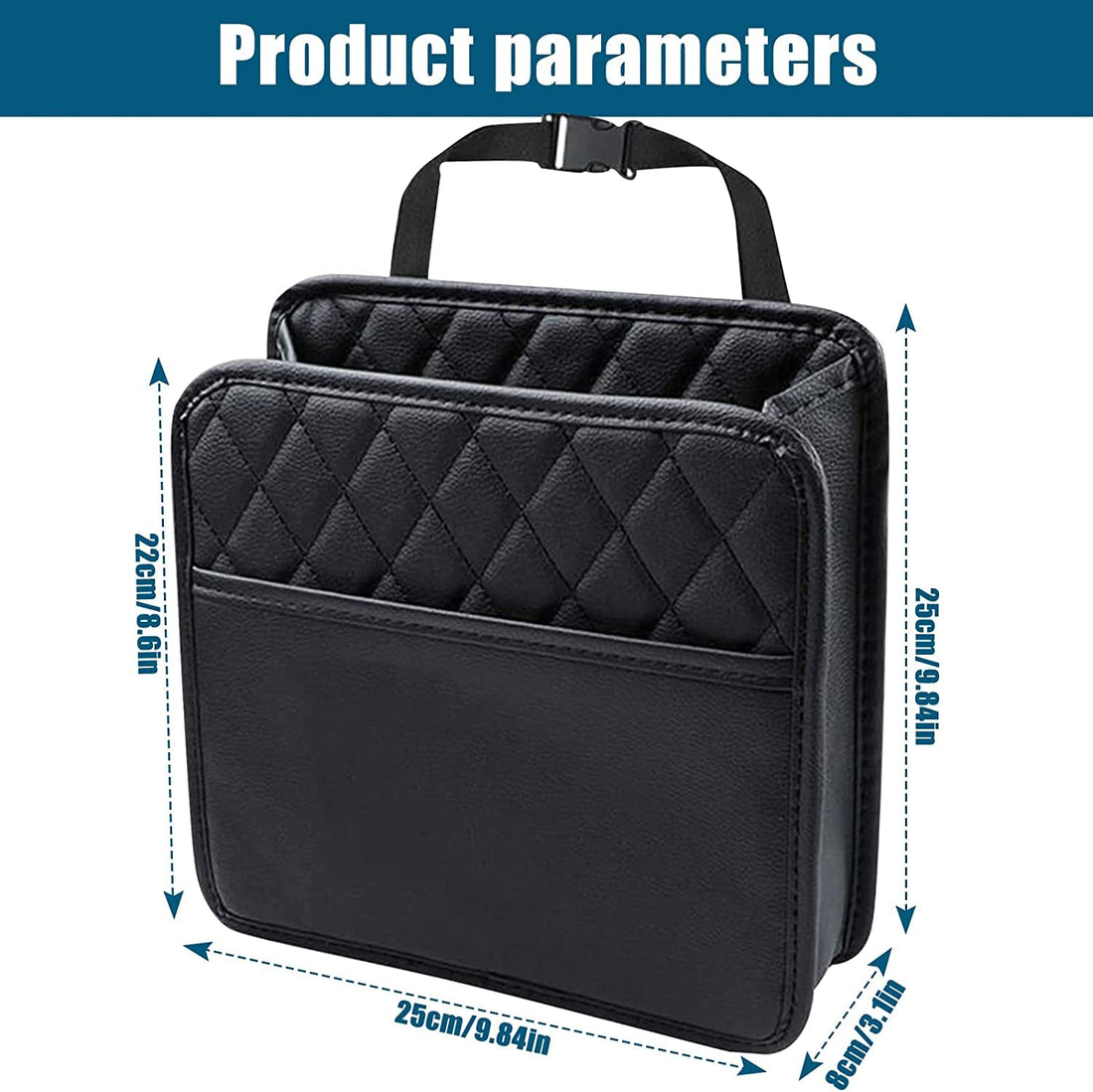 Backseat Car Organiser, Car Net Pocket Handbag Holder Bag,