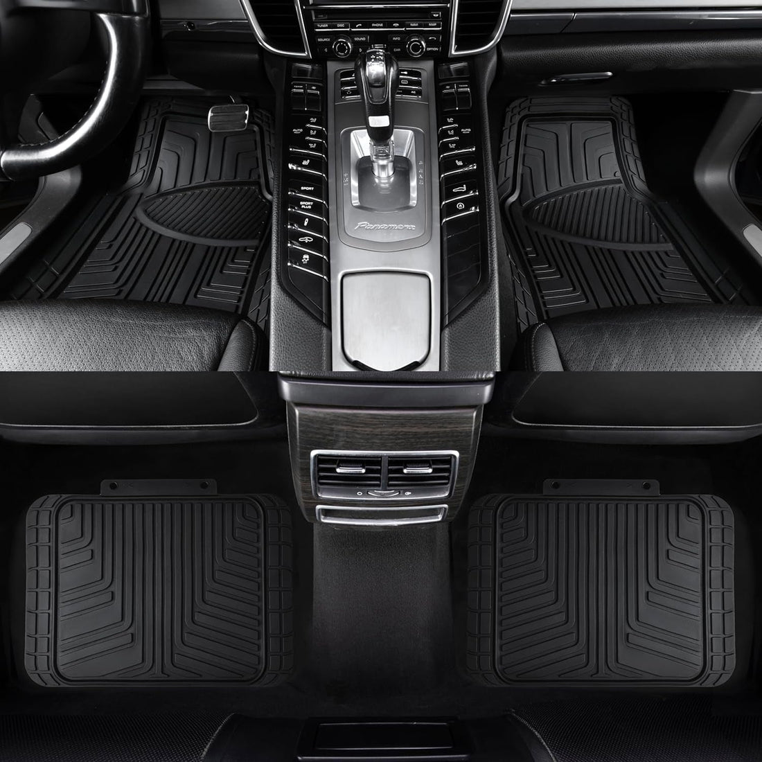 4-Piece Premium Rubber Floor Mat for Cars