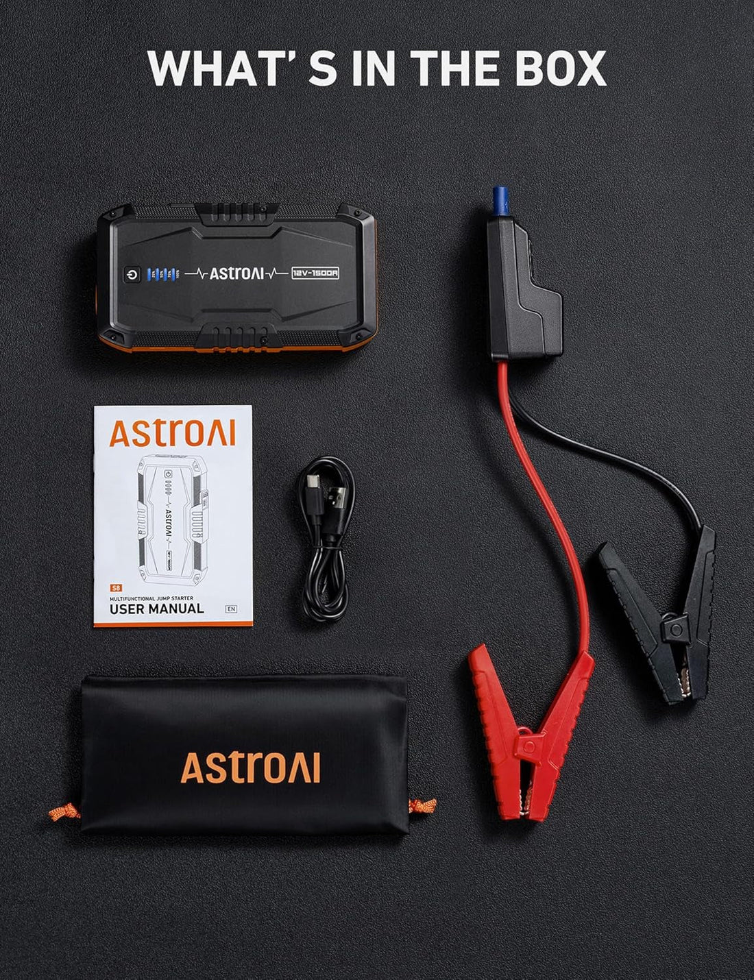 S8 Car Battery Jump Starter Power Bank