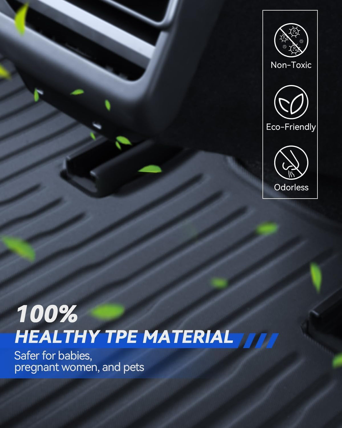 VINBY Floor Mats Made for Tesla Model 3 2024