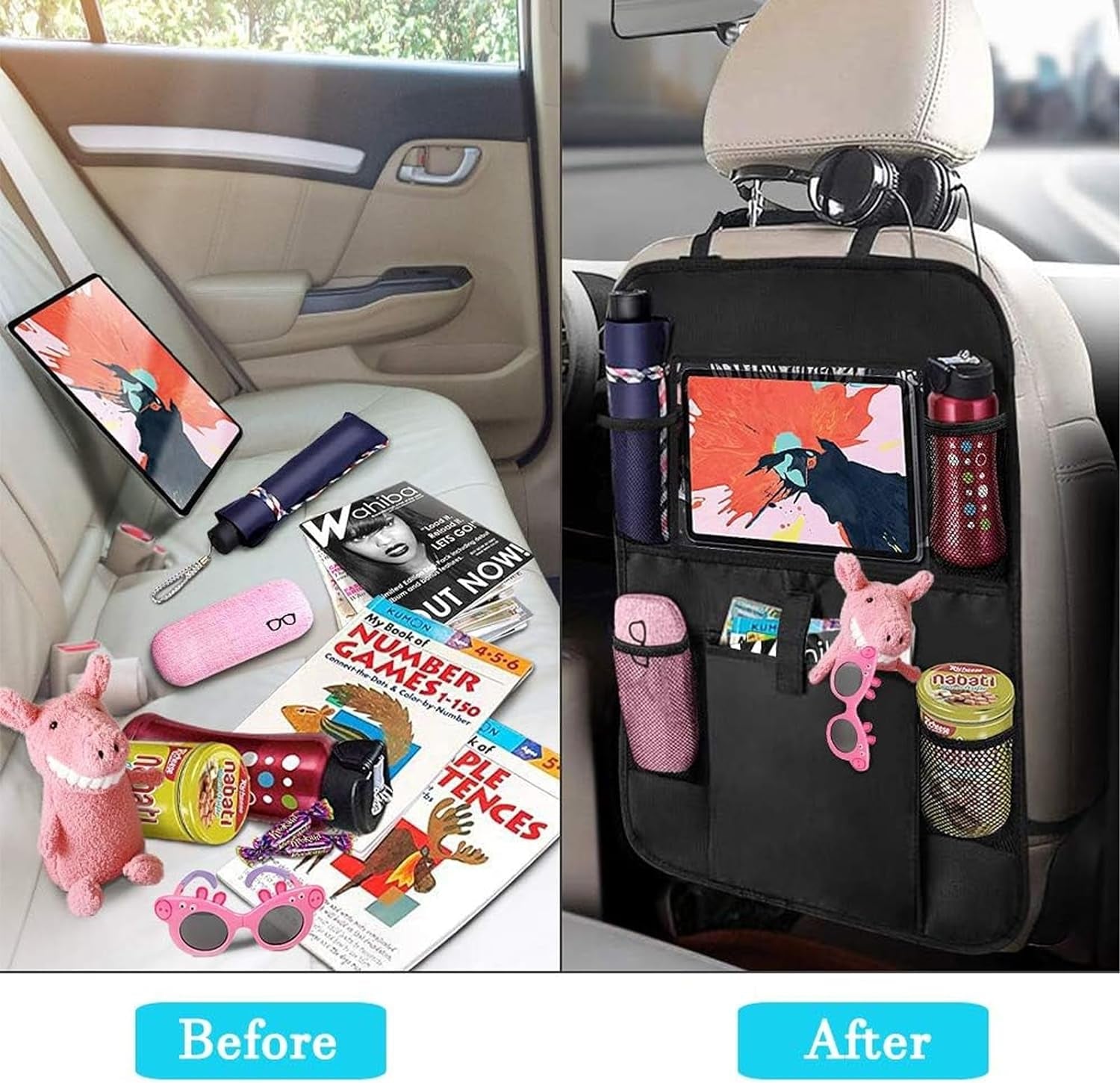 2PCS Car Back Seat Organizer