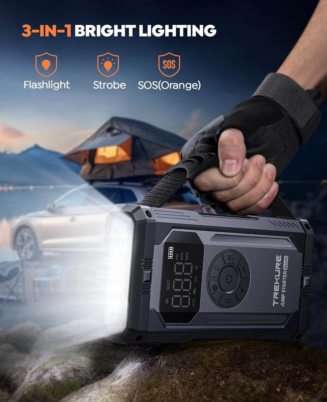 Jump Starter with Air Compressor