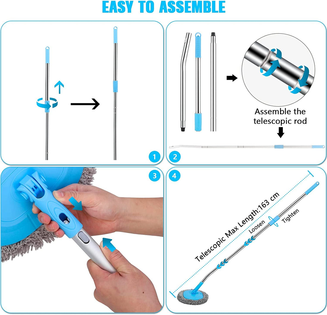 64'' Car Wash Brush Mop Kit,