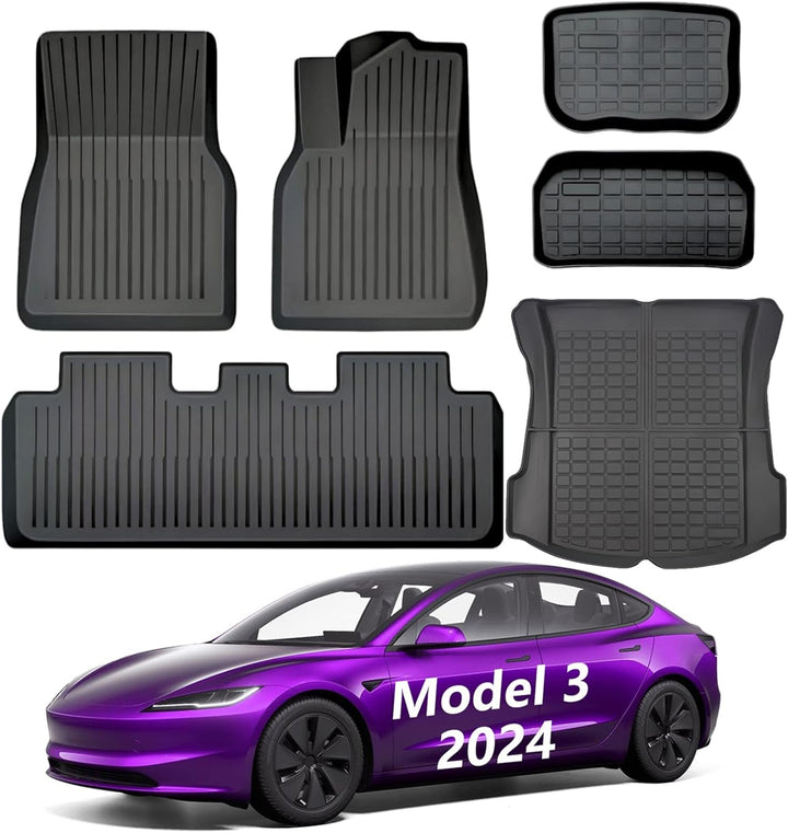 VINBY Floor Mats Made for Tesla Model 3 2024