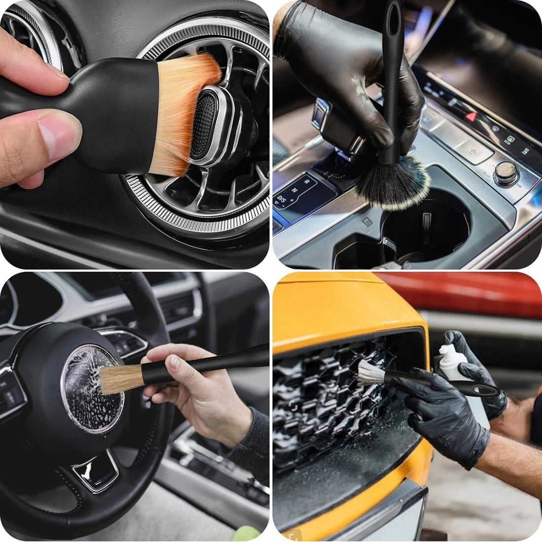 7 Pcs Car Brush Set, Car Interior Clean Brush Tools