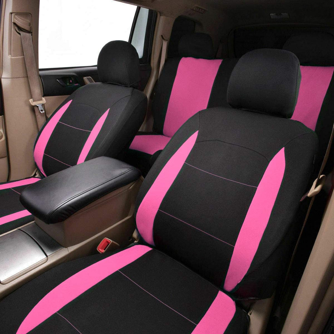 Car Seat Covers Front Seats Rear Bench Polyester Car Seat Protectors Easy Installations Rear Bench Split Classic Man Lady Truck