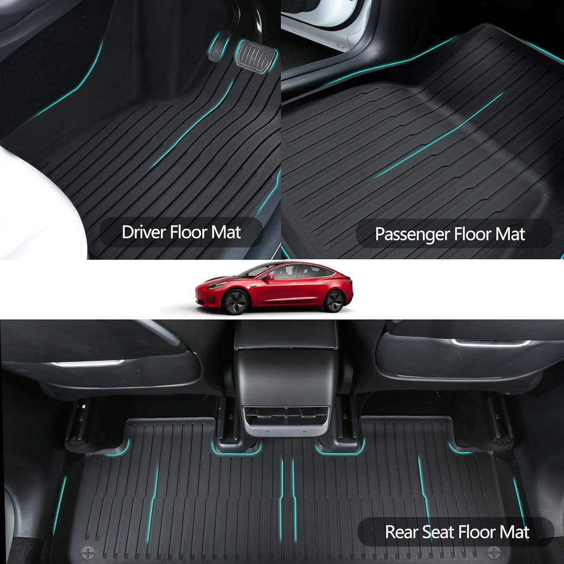 Car Floor Mats Compatible with Tesla