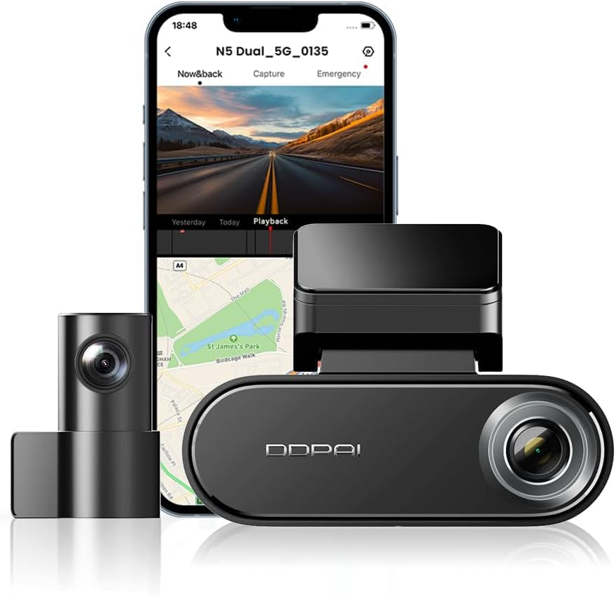 4K Car Dash Cam Front and Rear 2160P+1080P