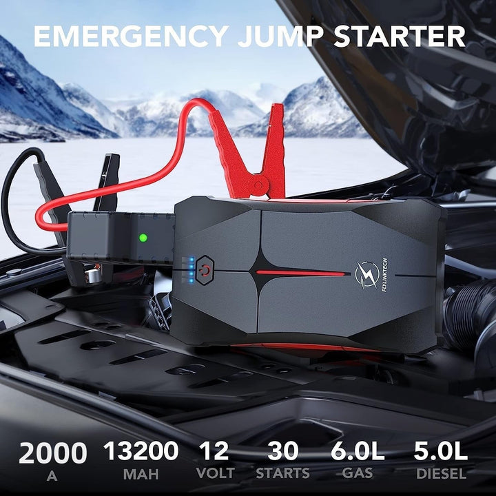 Car Jump Starter 2000A 12V Smart Auto Battery Booster Pack