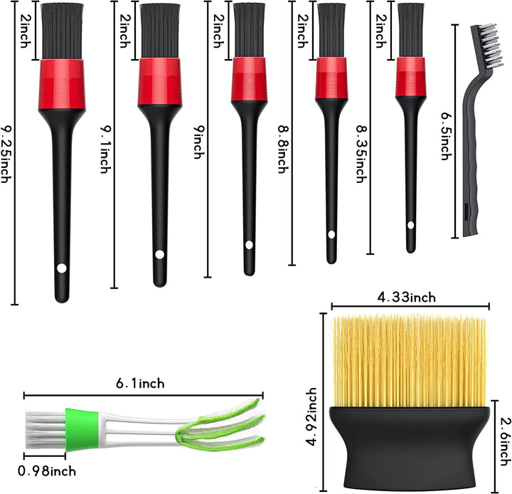 11 Pieces Car Brush Set Car Interior Cleaning