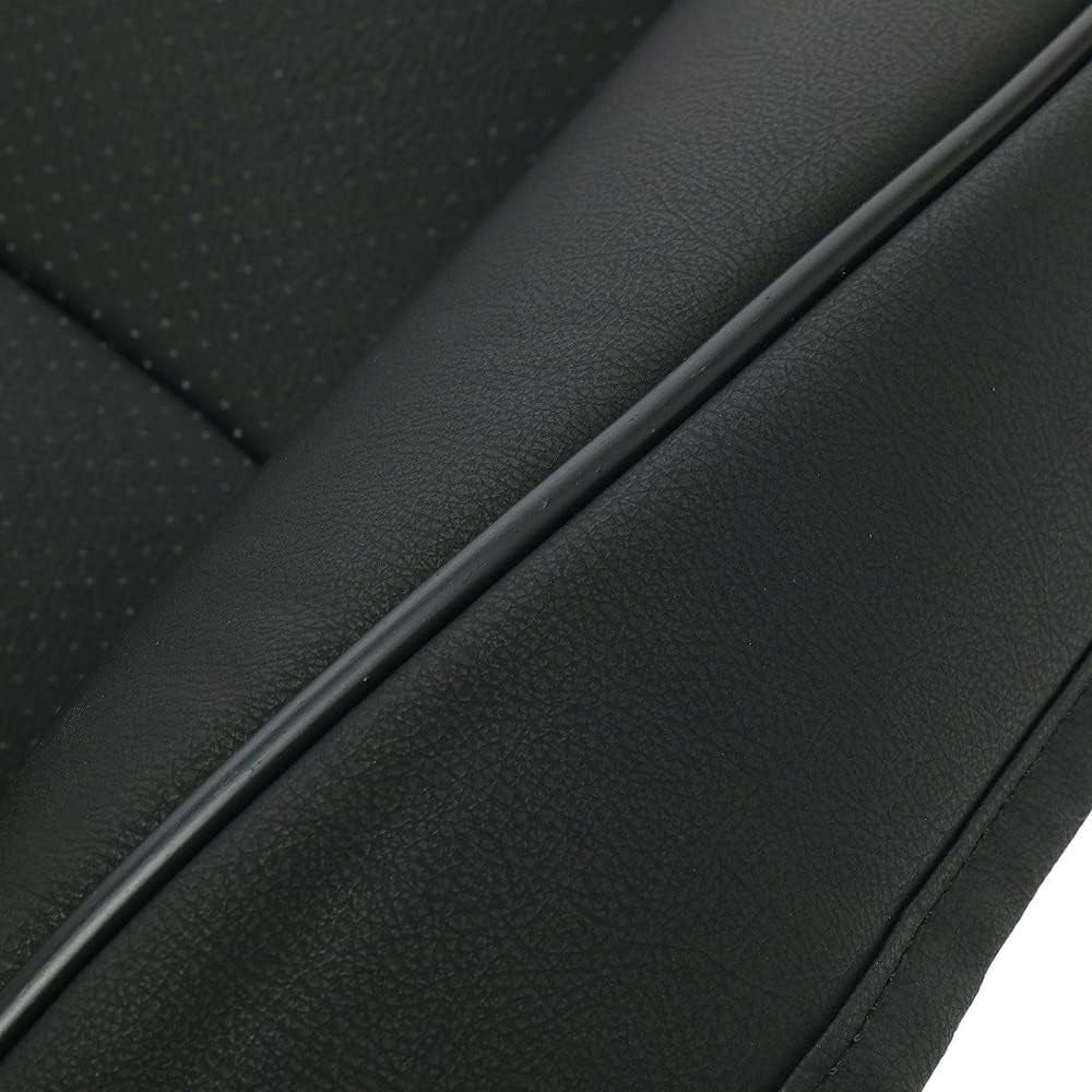 Universal Black Luxury PU Leather Car Seat Bottom Cover Full Wrap