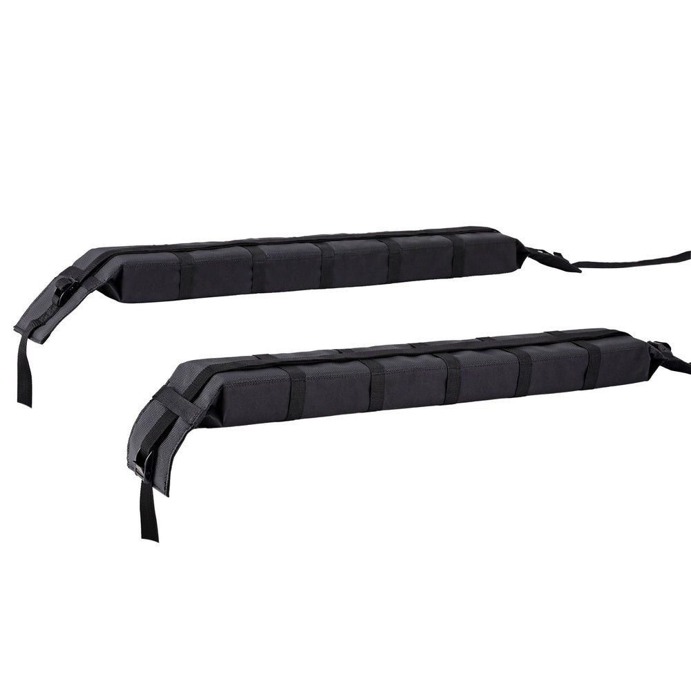 Universal Soft Car Roof Rack 116cm Luggage Carrier Adjustable Strap Black