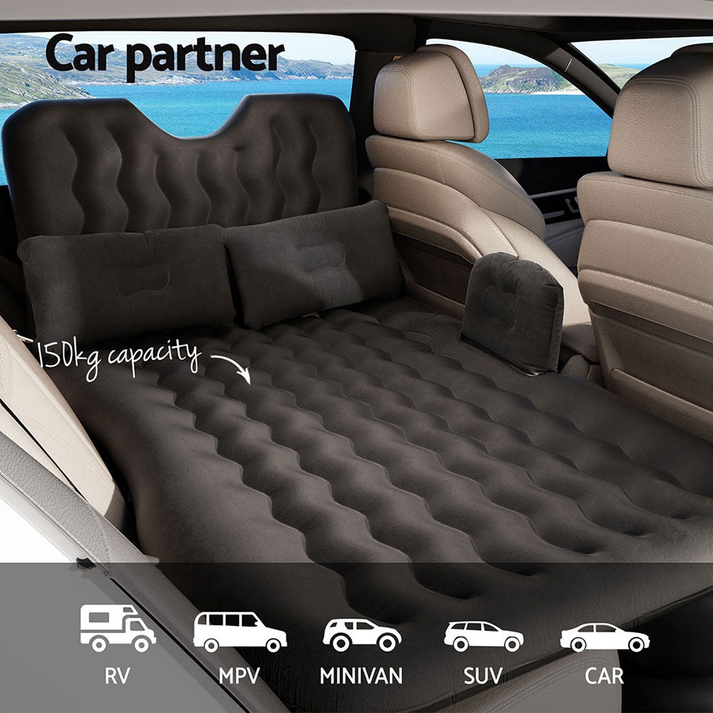 Car Mattress 176x80 Inflatable SUV Back Seat Camping Bed - Charcoal