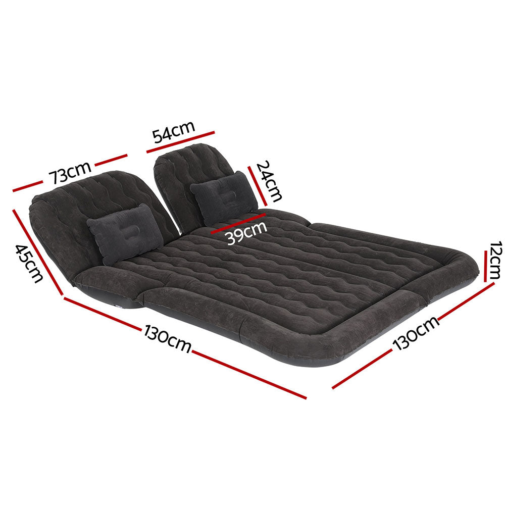 Car Mattress 175x130 Inflatable SUV Back Seat Camping Bed - Black