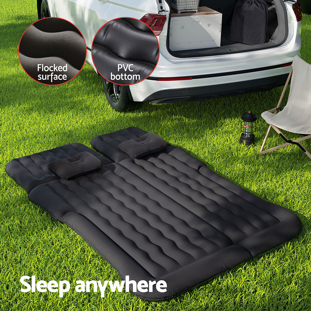 Car Mattress 175x130 Inflatable SUV Back Seat Camping Bed - Black