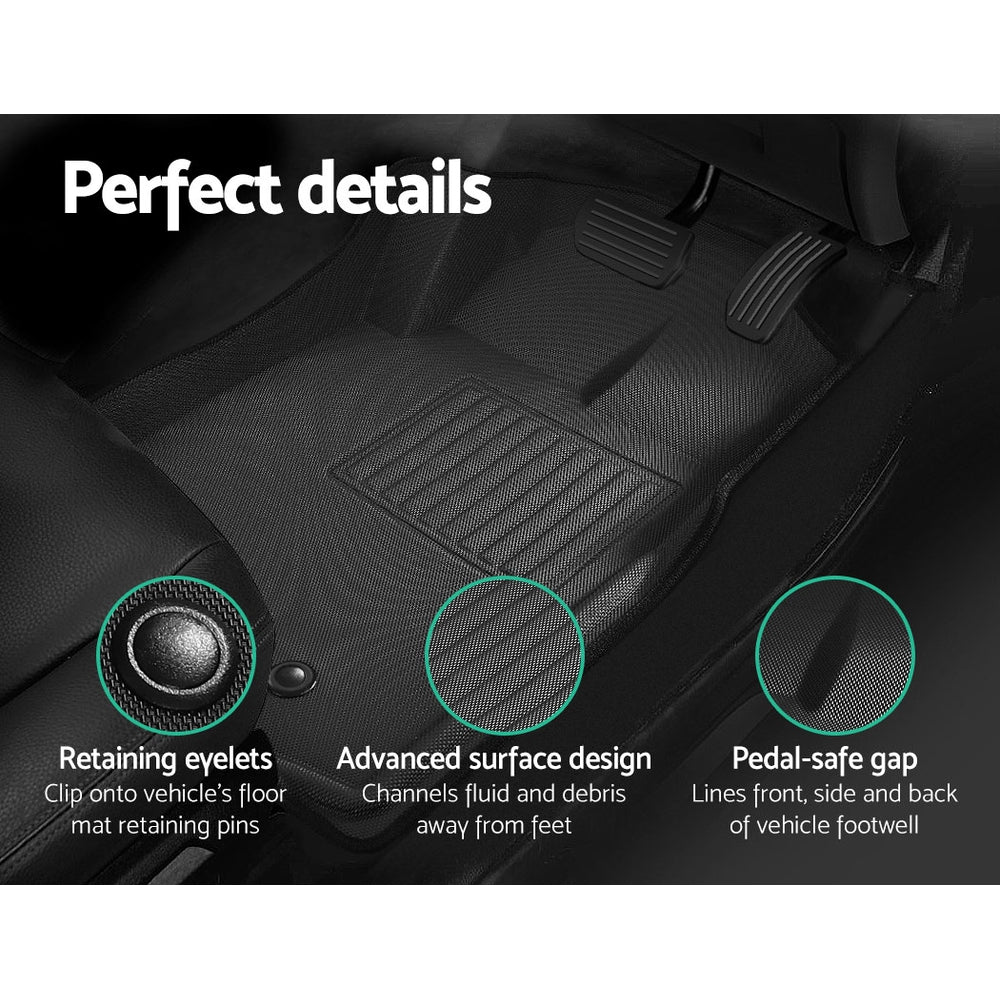 Weisshorn Car Floor Mats Rubber Fits Ford Ranger