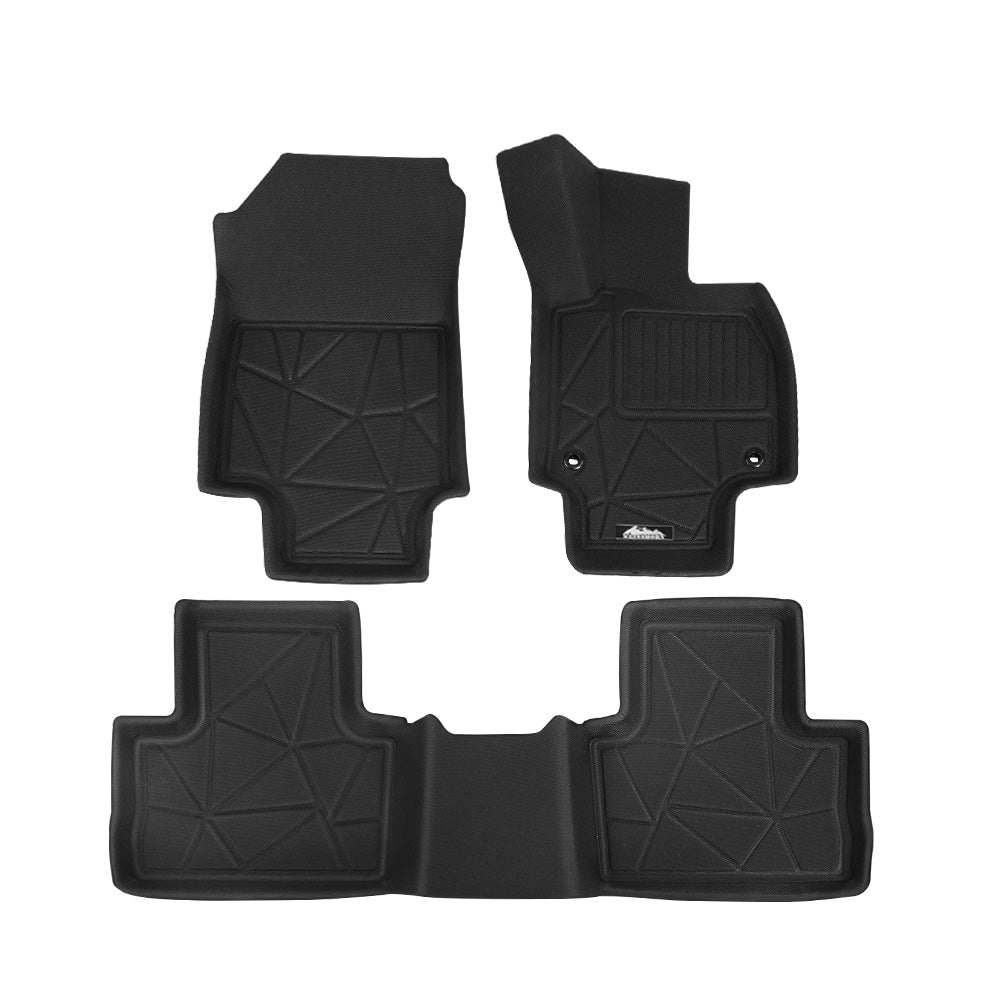 Car Rubber Floor Mats Front And Rear For Toyota RAV4 2019-2022