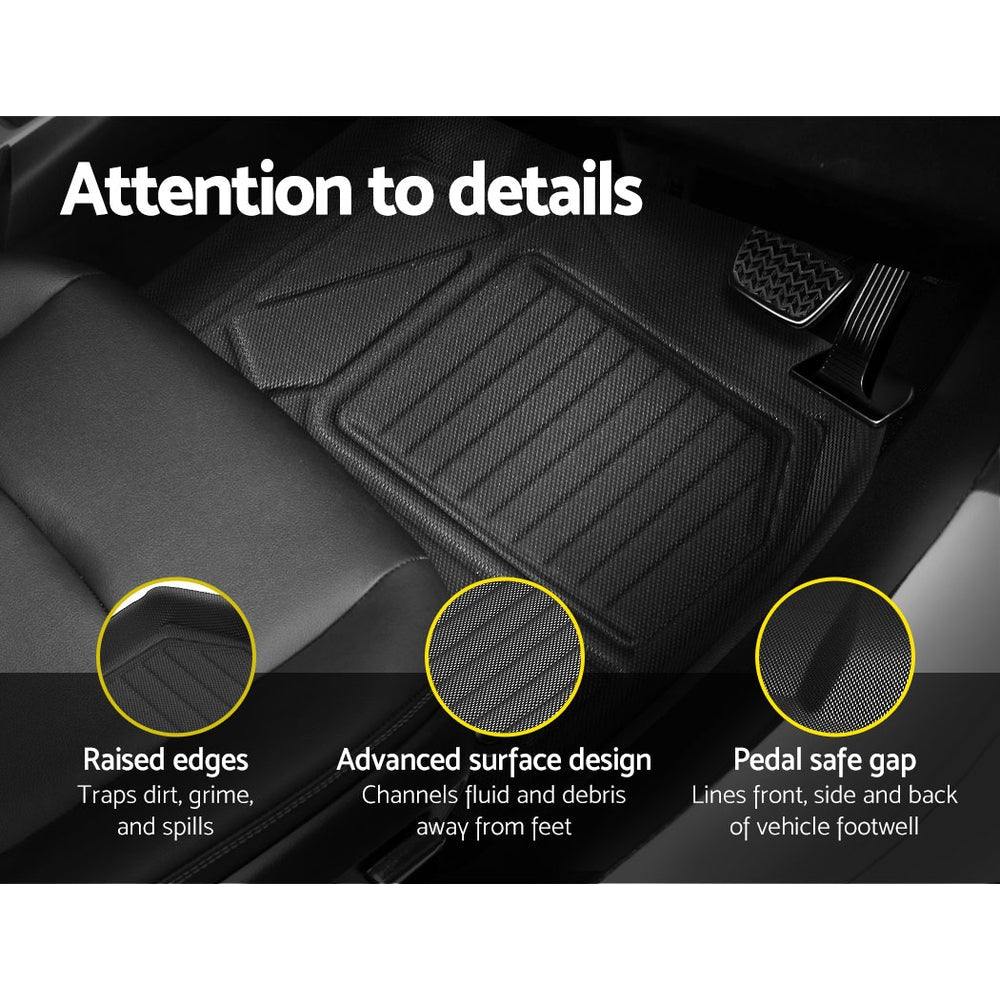 Car Rubber Floor Mats Front And Rear For Toyota RAV4 2019-2022