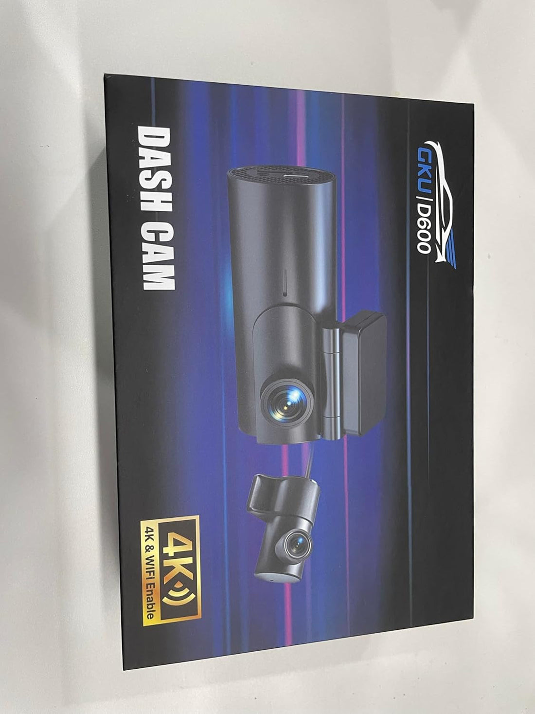 4K Wifi Dash Cam, Dual Front & Rear 2.5K+1080P