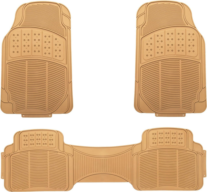 3 Piece Car Floor Mat, Beige