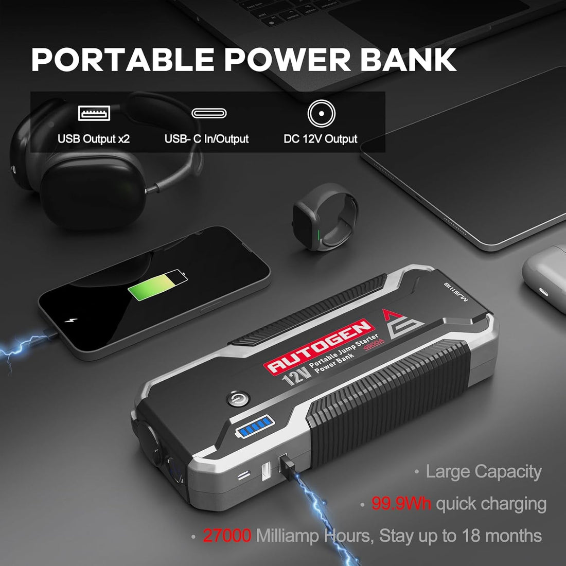 Car Battery Jump Starter