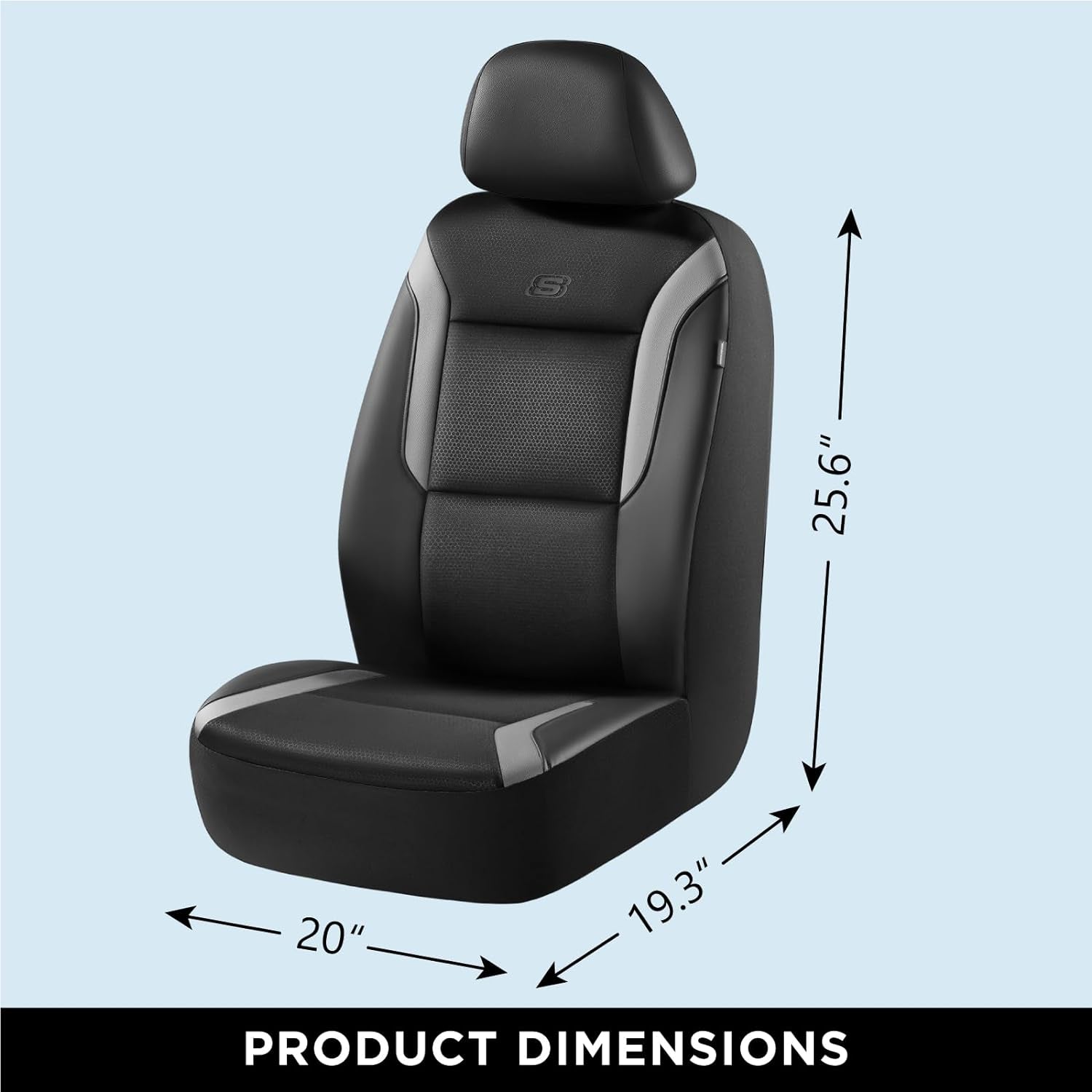Memory Foam™ Car Seat Covers, Air Cool Mesh Thick Seat Covers,