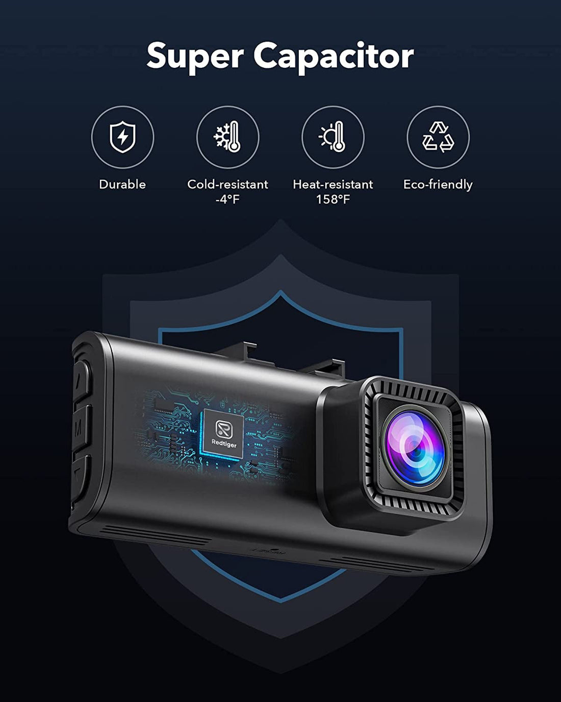 4K Dash Cam Front and Rear