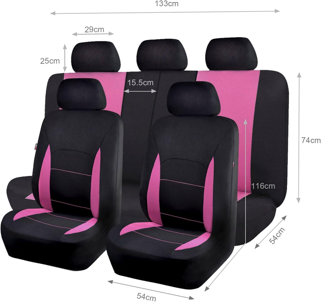 Car Seat Covers Front Seats Rear Bench Polyester Car Seat Protectors Easy Installations Rear Bench Split Classic Man Lady Truck