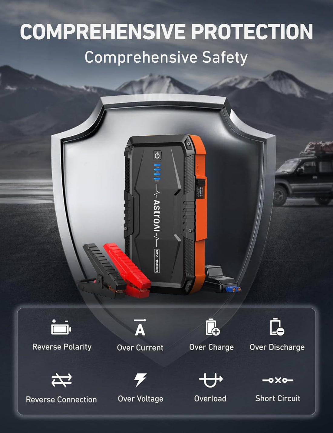 S8 Car Battery Jump Starter Power Bank