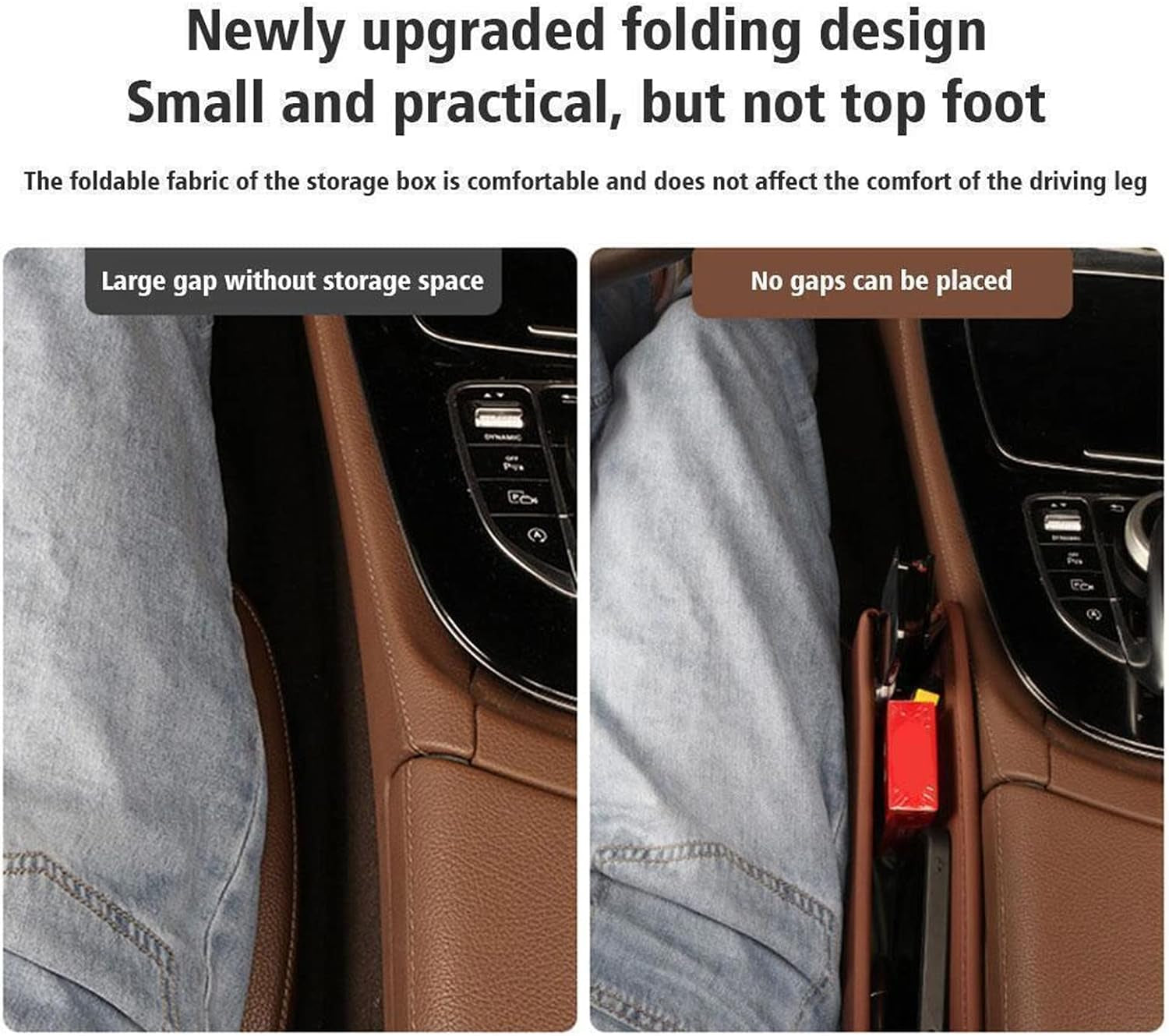 Leather Car Seat Storage Box