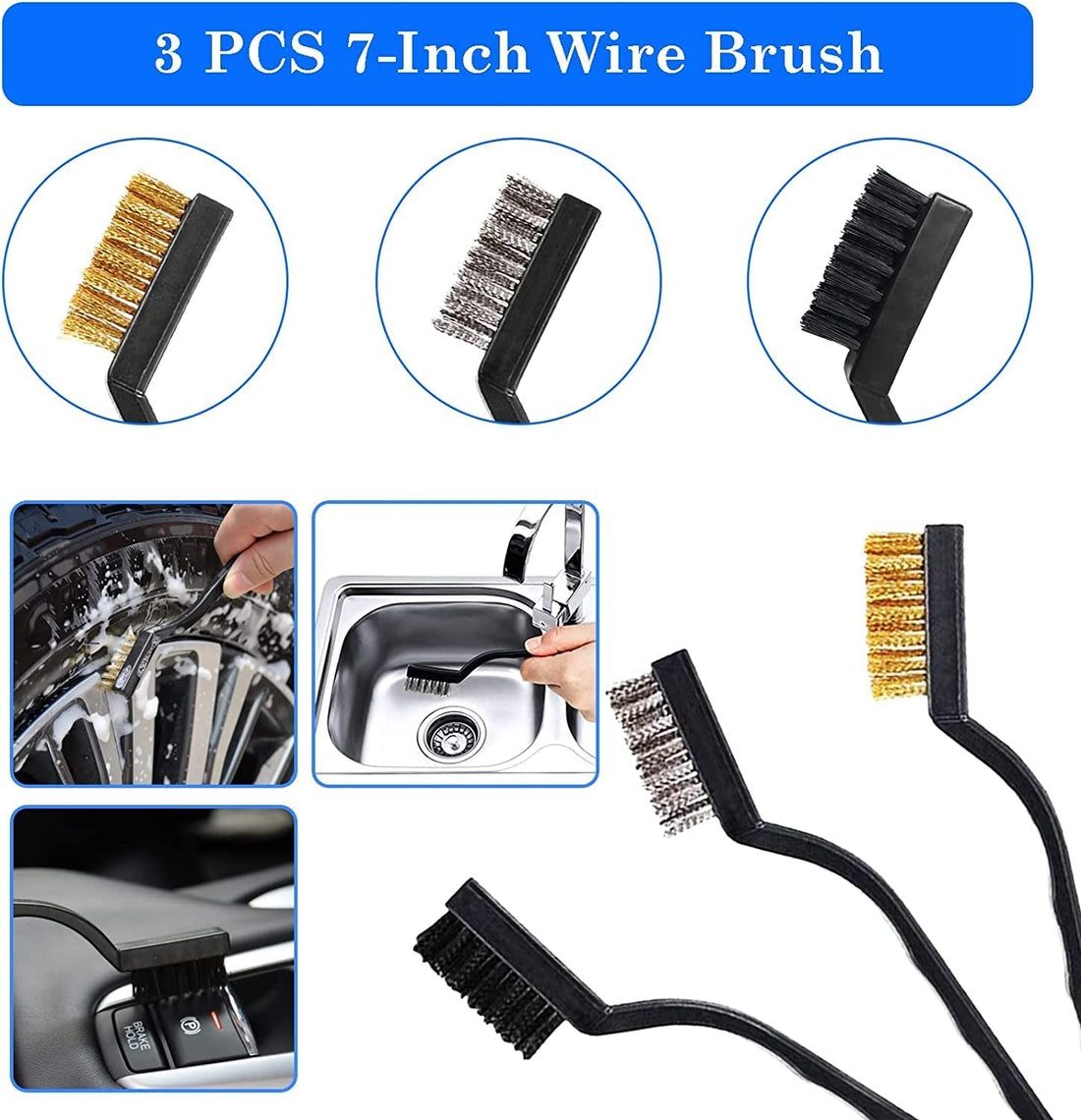 26Pcs Car Detailing Brush Set