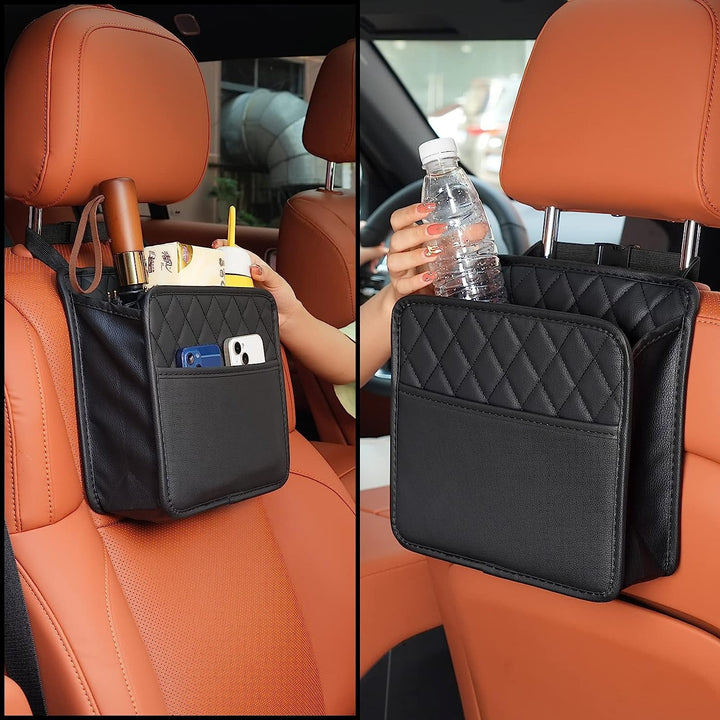 Car Seat Back Hanging Bag Car Document Holder Multi-Pocket Bottle Bag Storage Box Organizer Travel Tidy Pouch Pocket Kids