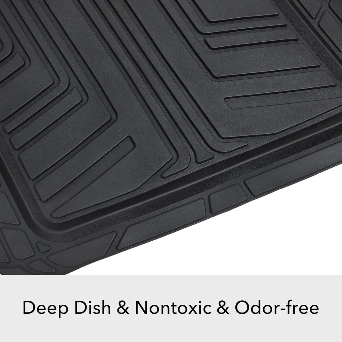 4-Piece Premium Rubber Floor Mat for Cars